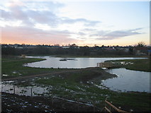 ST7847 : Catchment Pond, Frome by Phil Williams