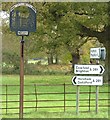 Signs at Junction of A281 and Nuthurst Road, Monks Gate, West Sussex.