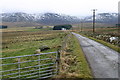 Looking towards Burnside with Cromdale hills behind