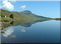 NG4949 : Reflection of the Storr in Loch Fada by Nigel Homer