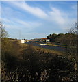 A1068 near its junction with the A19 and A1 north of Seaton Burn