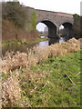 Double-arched railway bridge over the river Frome