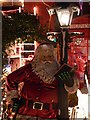 SH8078 : Santa Checking His Little Black Book by Gaslight. by Stephen Elwyn RODDICK