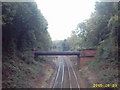 Water pipeline crossing railway track