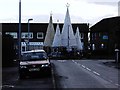 Christmas decorations at Waverton village shops