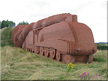 NZ3214 : Train Sculpture by Pangula