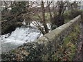 ST4761 : Waterfall on the Congresbury Yeo SW of Wrington by FollowMeChaps