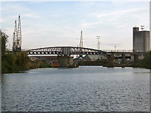 SO6702 : High & Low Level bridges, Sharpness Docks by Phil Champion