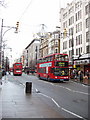 TQ2881 : Oxford Street with red double-decker buses by David Hawgood