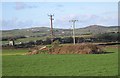 Telegraph Poles on Mine Rubble