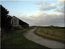 SU5434 : Farm buildings at Itchen Down Farm by Peter Jordan