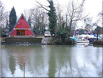 TQ7557 : King's School boathouse by Penny Mayes