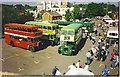 Vintage Bus Gathering at Aldershot Railway Station.