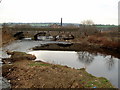 Railway Bridge over the River Calder near Healey