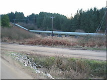 NR7127 : Lussa dam pipeline leading away from Valve house. by Johnny Durnan