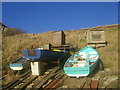 NO9396 : Boats at Portlethen by Richard Slessor