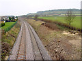 Railway track, from Station Road, Henbury