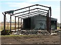 Destroyed barn