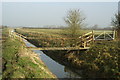 Foot bridge over a rhyne