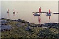 Red sails on a misty morning, Downderry