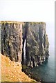 SR9294 : Limestone cliffs near Elegug Stacks by Gordon Hatton