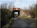 Railway bridge close to Colethrop village