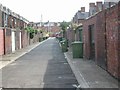 Back lane between Falmouth Road and Heaton Grove