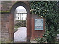 Doorway into St. Nicholas Tower Chapel gardens