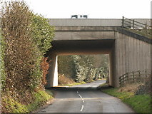 SO9873 : Motorway bridge over Littleheath Lane by Phil Champion