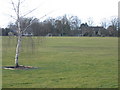 SU0395 : Playing field Cotswold Community, Ashton Keynes by Peter Watkins