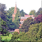 SP2872 : St Nicholas Church from Abbey Fields Kenilworth by james dunlop
