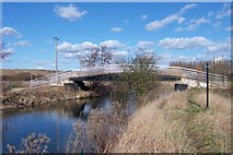 TL4511 : Footbridge over the River Stort (Navigation) by Geoff Barber