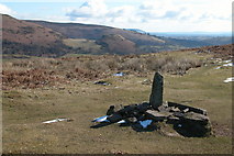 SO2824 : Cairn at Coed Mawr, Black Mountains by Philip Halling