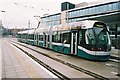 Tram at Station Street terminus in Nottingham