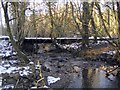 Footbridge on the River Grenig