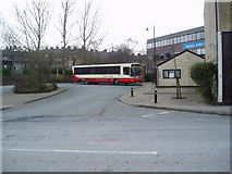 SD9046 : Bus station, Earby, Yorkshire by Dr Neil Clifton