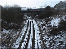 SD7021 : Railway at Sough/Spring Vale/Rosehill area of Darwen by Margaret Clough