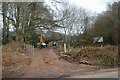 SY0286 : Water main works, Four Firs, Woodbury Common, Devon by Kevin Hale
