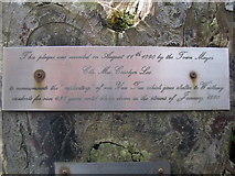 ST8751 : Memorial plaque by Phil Williams