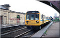 Train passing through Monkwearmouth Station Museum, Sunderland, 1994.