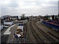 Start of the Greenford branch line