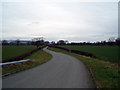 Looking East from the Motorway bridge towards Barton Old Hall Farm