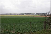 SU3139 : Farmland with Middle Wallop Airfield in the distance by Anonymous 4452