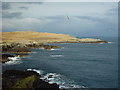 HU5560 : Brei Wick and Meo Ness, Whalsay, Shetland by John Dally