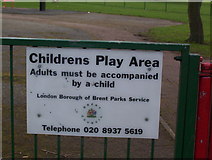 TQ2088 : Silver Jubilee Park Playground by Robert Timms