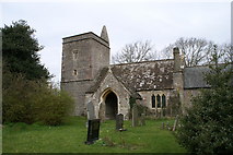 ST3883 : St. Mary's Church, Whitson by Adrian and Janet Quantock