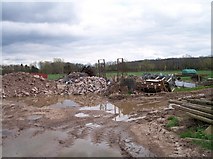 SO5744 : View beyond the Rubble to the Old Canal by Bob Embleton