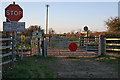 Unmanned Level Crossing near Muston