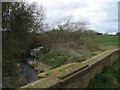 The River Wiske flowing under the old A167 bridge