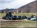 Collapsed bales